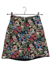 Vorschaubild 1 von Damen A-Linienrock Blumenmuster Gr. 34 Casual Mehrfarbig