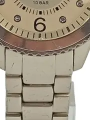 Vorschaubild 3 von Damenuhr Elegant Silber Armbanduhr Metall Strasssteine