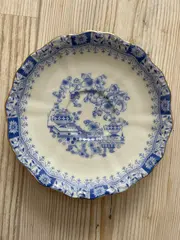 Vorschaubild 4 von Kuchenteller Porzellan blau weiß Blumenmuster Klassisch