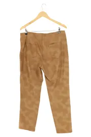 Vorschaubild 2 von Damen Lederhose Kunstleder Gr. 42 XL Braun Elegant Hose