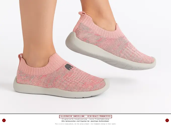 ELEFANTEN Sportschuhe Kinder Mädchen 23 Rosa Slip-On Sneaker