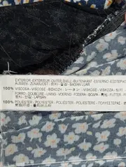 Vorschaubild 3 von Damen Freizeitkleid Gr. 38/M Blau Blumenmuster Viskose Casual