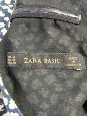 Vorschaubild 2 von Damen Freizeitkleid Gr. 38/M Blau Blumenmuster Viskose Casual