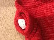 Vorschaubild 4 von Kinder Mädchen Pullover Strickpullover Rollkragen Rot Gr. 128, 130