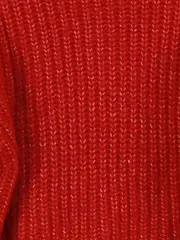 Vorschaubild 2 von Kinder Mädchen Pullover Strickpullover Rollkragen Rot Gr. 128, 130