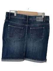 Vorschaubild 2 von Jeansrock Damen Minirock Blau Gr. 38 Baumwolle Casual