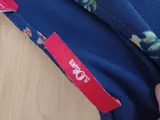 Vorschaubild 6 von Damen A-Linienrock Gr. 34 XS Blau Blumenmuster Feminin Midirock