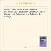 Vorschaubild 2 von Duden Die Grammatik 4. Auflage Taschenbuch Deutsch lernen Unterricht
