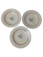 Vorschaubild 1 von Suppenteller Weiß Klassisch Blumen Porzellan 24 cm