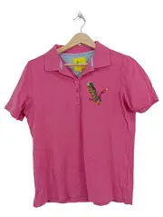 Vorschaubild 1 von Damen Poloshirt Gr. 40 Pink Casual Pailletten-Applikation