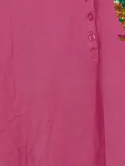 Vorschaubild 4 von Damen Poloshirt Gr. 40 Pink Casual Pailletten-Applikation