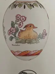 Vorschaubild 3 von DAS EI '98 Ole Winther Porzellan Dekodose Vogel Blumen 6cm