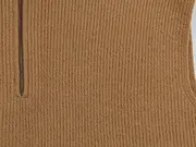 Vorschaubild 2 von Damen Pullunder Strickweste Braun Gr. 36/S Reißverschluss