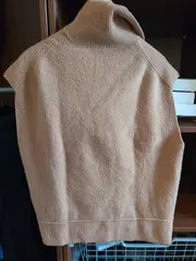 Vorschaubild 3 von Damen Pullunder Strickweste Braun Gr. 36/S Reißverschluss