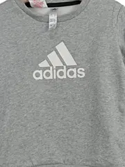 Vorschaubild 4 von Kinder Sweatshirt Gr. 98 Grau Sportlich Baumwolle Logo-Print