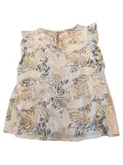 Vorschaubild 3 von Damen Bluse Gr. 36 S ärmellos Rüschen Muster Viskose
