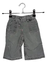 Vorschaubild 1 von Kinder Cargohose Grau Uni Gr. 68 Baumwolle Casual Freizeit
