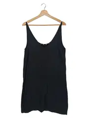 Vorschaubild 2 von Damen Top Schwarz Gr. 40/L Elegant Minimalistisch Nieten Ärmellos