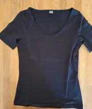 Vorschaubild 4 von Damen T-Shirt Basic Schwarz Gr. 34/XS