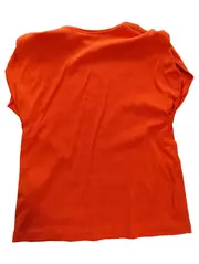Vorschaubild 2 von Damen T-Shirt Gr. M Orange Basic Kurzarm Baumwolle Stretch