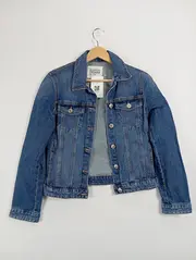 Vorschaubild 2 von Jeansjacke Damen Gr. 30 Blau Casual Denim Jacke