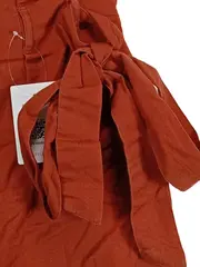 Vorschaubild 6 von Damen Shorts Stoffhose Knopfleiste Bindegürtel Orange Gr. L