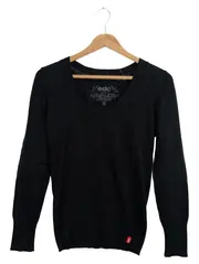 Vorschaubild 1 von Damen Pullover Gr. M Schwarz Rundhals Langarm Viskose