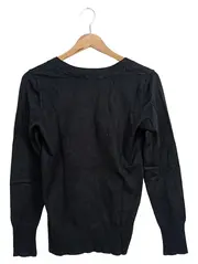 Vorschaubild 2 von Damen Pullover Gr. M Schwarz Rundhals Langarm Viskose