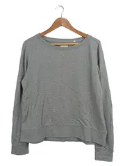 Vorschaubild 1 von Damen Sweatshirt Gr. M grau meliert Logo Baumwolle Casual