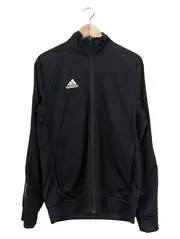 Vorschaubild 1 von Trainingsjacke Herren M Schwarz Sport Polyester Logo Reißverschluss