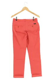 Vorschaubild 2 von Stoffhose Damen Gr. 36 Rot Casual Business Baumwolle Stretch