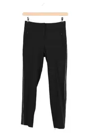 Vorschaubild 1 von Stoffhose Damen Gr. 36 S Schwarz Sportlich mit Seitenstreifen