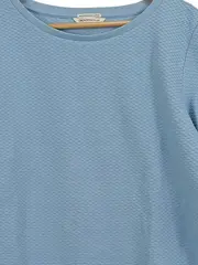 Vorschaubild 6 von Damen Pullover Einheitsgröße Blau Casual Strukturmuster