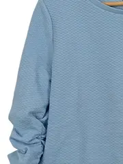 Vorschaubild 5 von Damen Pullover Einheitsgröße Blau Casual Strukturmuster