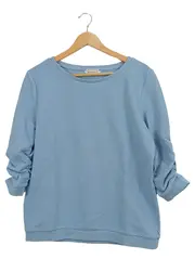 Vorschaubild 1 von Damen Pullover Einheitsgröße Blau Casual Strukturmuster