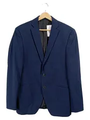 Vorschaubild 1 von Herren Sakko Blazer Gr. 48 Blau Business Slim Fit