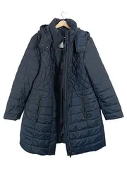 Vorschaubild 1 von Damen Steppmantel Winterjacke Kapuze Blau Gr. 46 3XL