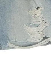 Vorschaubild 3 von Damen Minirock Jeansrock Gr. 36/S Blau Destroyed Casual