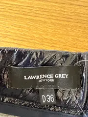 Vorschaubild 3 von Damen A-Linienrock Midirock Falten Blau Gr. 38 M