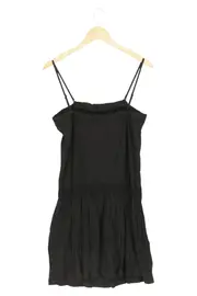 Vorschaubild 2 von Damen Freizeitkleid Gr. 38/M Schwarz Baumwolle Trägerkleid Casual