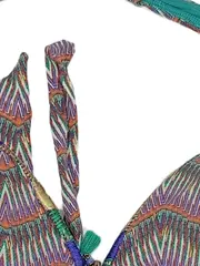 Vorschaubild 3 von Bikini Damen Gr. 40 Mehrfarbig Bohemian Ethno Schleife Quaste Träger