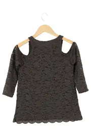 Vorschaubild 2 von Damen Spitzenkleid Schwarz Gr. 38/M Cut-Outs Elegant Modisch