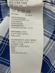 Vorschaubild 5 von Damen Bluse Hemdbluse Kariert Blau Gr. 38/M Preppy Baumwolle