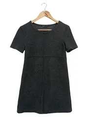 Vorschaubild 1 von Freizeitkleid Damen Gr. 36/S Grau Modern Kurzarm