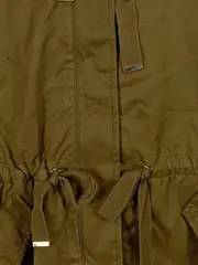 Vorschaubild 3 von Damen Parka Kapuze Oliv Gr. S 36 Baumwolle Freizeit Übergangsjacke