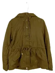 Vorschaubild 1 von Damen Parka Kapuze Oliv Gr. S 36 Baumwolle Freizeit Übergangsjacke