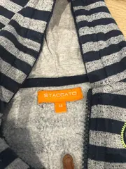 Vorschaubild 5 von Baby Kapuzenjacke Gr. 68 Jungen Blau Gestreift Hey Dude