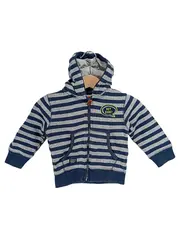 Vorschaubild 1 von Baby Kapuzenjacke Gr. 68 Jungen Blau Gestreift Hey Dude
