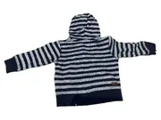 Vorschaubild 3 von Baby Kapuzenjacke Gr. 68 Jungen Blau Gestreift Hey Dude