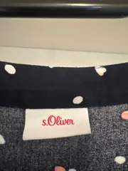 Vorschaubild 2 von Kinder Freizeitkleid Gr. 152 Schwarz Casual Punkte Viskose